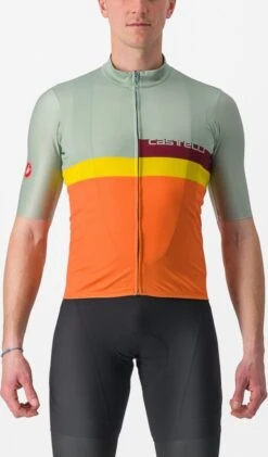 Castelli A Blocco Fietsshirt -Castelli Winkel 346 defendergreendarkredbordea 11 product
