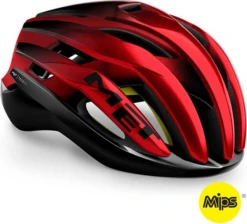 MET Trenta MIPS Racefiets Helm -Castelli Winkel met trenta mips racehelm rood zwart