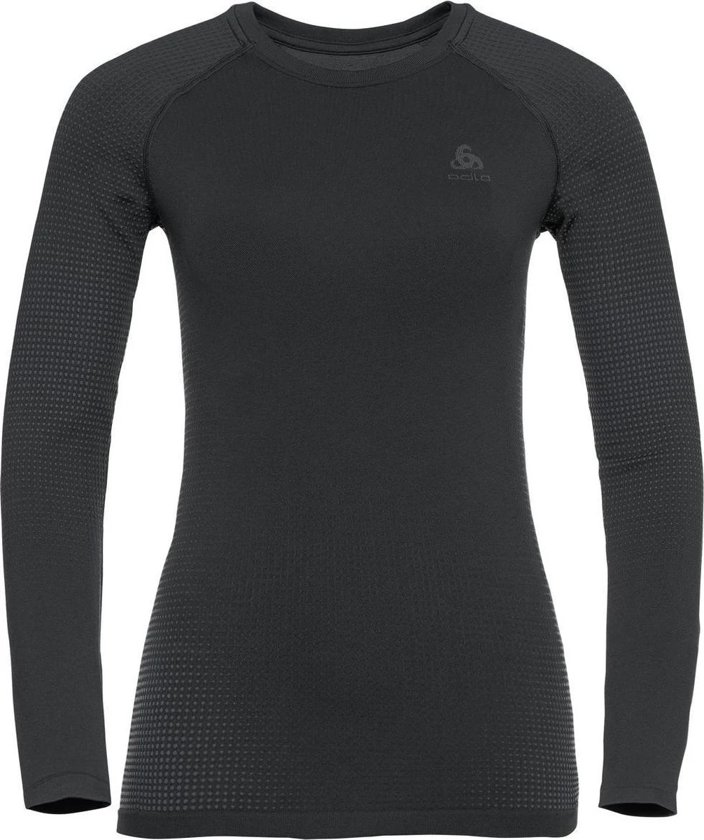ODLO Performance Warm Eco LS Crew Neck Graphite Ondershirt Dames 3 ODLO Performance Warm Eco LS Crew Neck Graphite Ondershirt Dames
