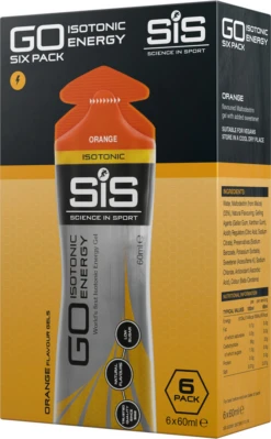 SiS GO Isotonic Gel 6-Pack -Castelli Winkel sis go isotonic gel 6 pack orange
