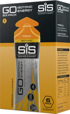 SiS GO Isotonic Gel 6-Pack -Castelli Winkel sis go isotonic gel 6 pack tropical