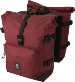 Agu Urban Trend H2O Dubbele Fietstassen -Castelli Winkel urban trend dubbele fietstas h20 roll top rood