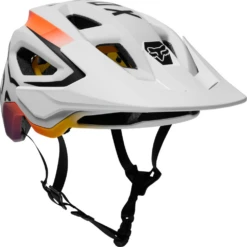 Fox Speedframe Vnish MTB Helm -Castelli Winkel wit oranje 1